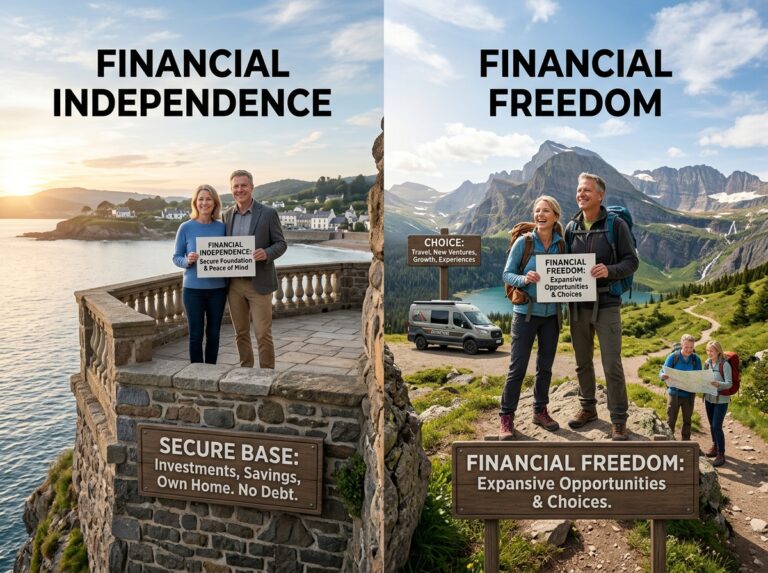financial freedom vs financial independence