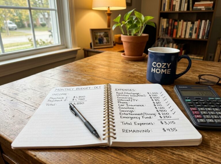 monthly budget for beginners