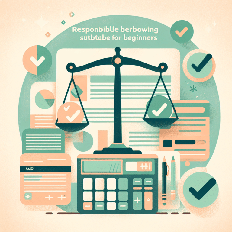 Beginner Tips for Responsible Borrowing